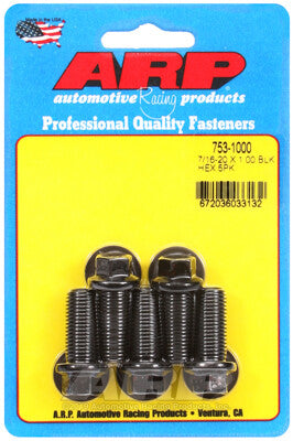 7/16 Inch Hex Bolts - Chrome Moly Black Oxide ARP Racing Products-16