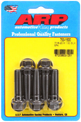 7/16 Inch Hex Bolts - Chrome Moly Black Oxide ARP Racing Products-14