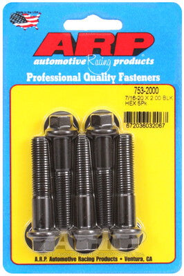 7/16 Inch Hex Bolts - Chrome Moly Black Oxide ARP Racing Products-12