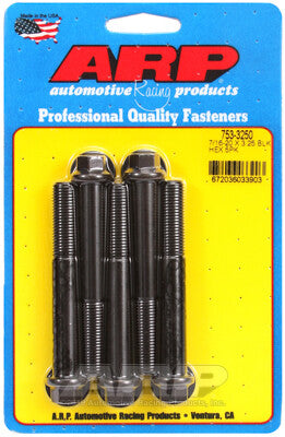 7/16 Inch Hex Bolts - Chrome Moly Black Oxide ARP Racing Products-7