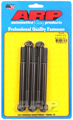 7/16 Inch Hex Bolts - Chrome Moly Black Oxide ARP Racing Products-1