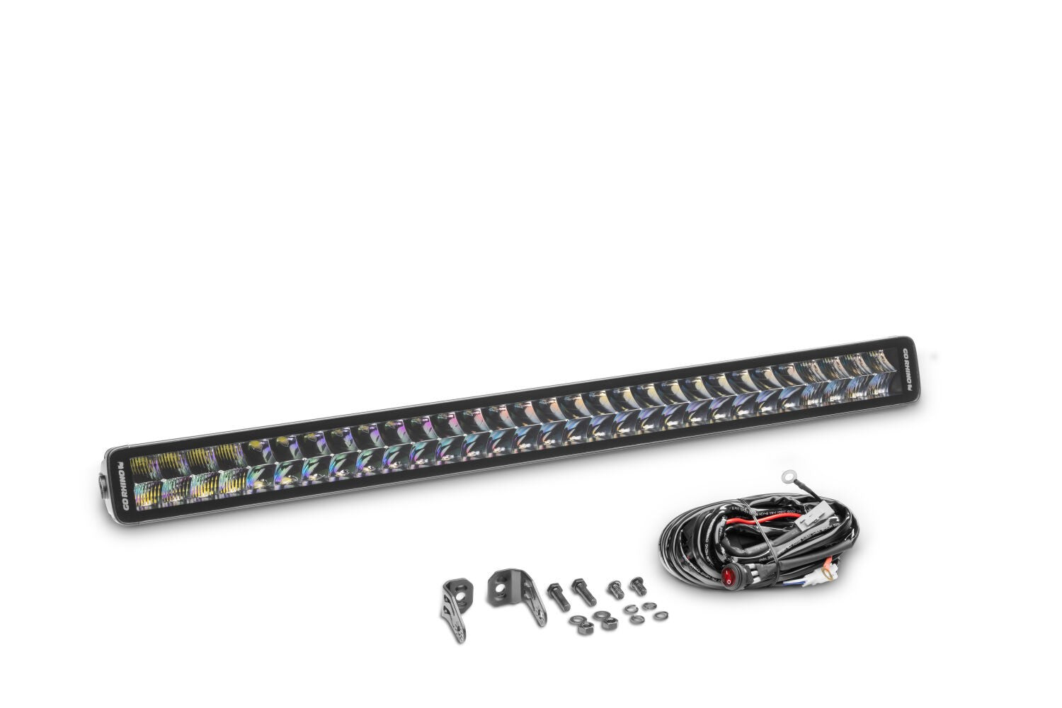 Blackout Series Lights 32 Inch Double Row LEDLight Bar Black Go Rhino