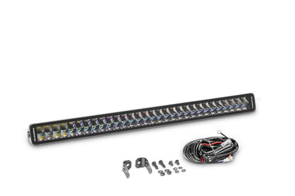 Blackout Series Lights 32 Inch Double Row LEDLight Bar Black Go Rhino