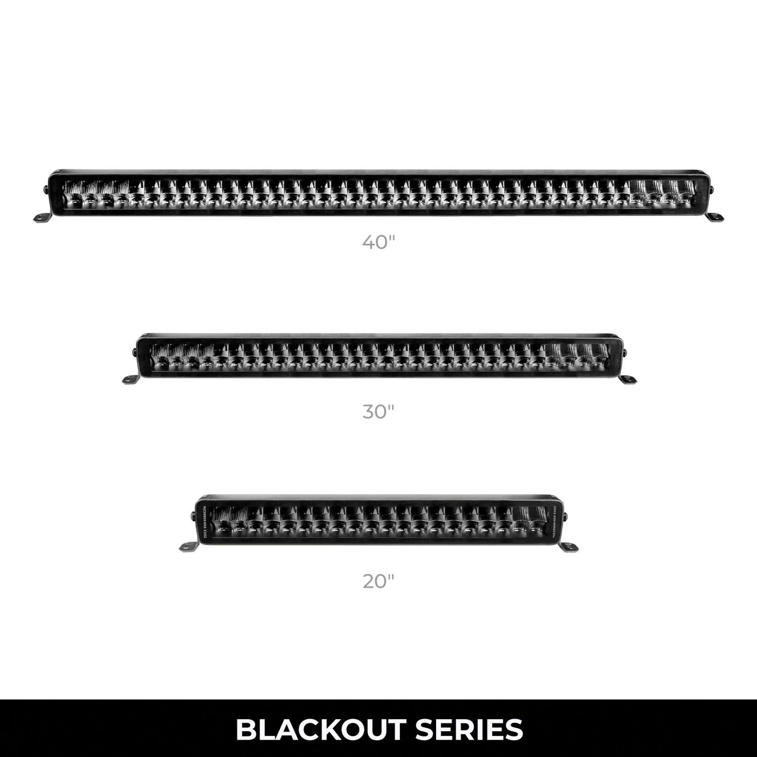 Blackout Series Lights 32 Inch Double Row LEDLight Bar Black Go Rhino-5