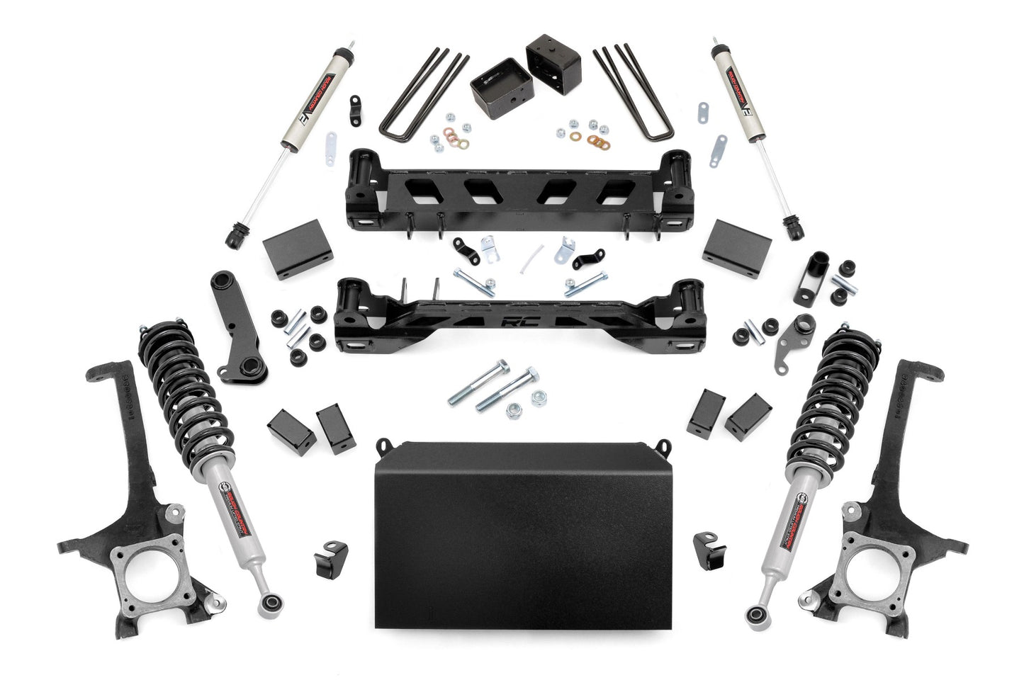 Rough Country 4.5 Inch Toyota Suspension Lift Kit w/ N3 Struts and V2 Shocks For 07-15 Tundra Rough Country