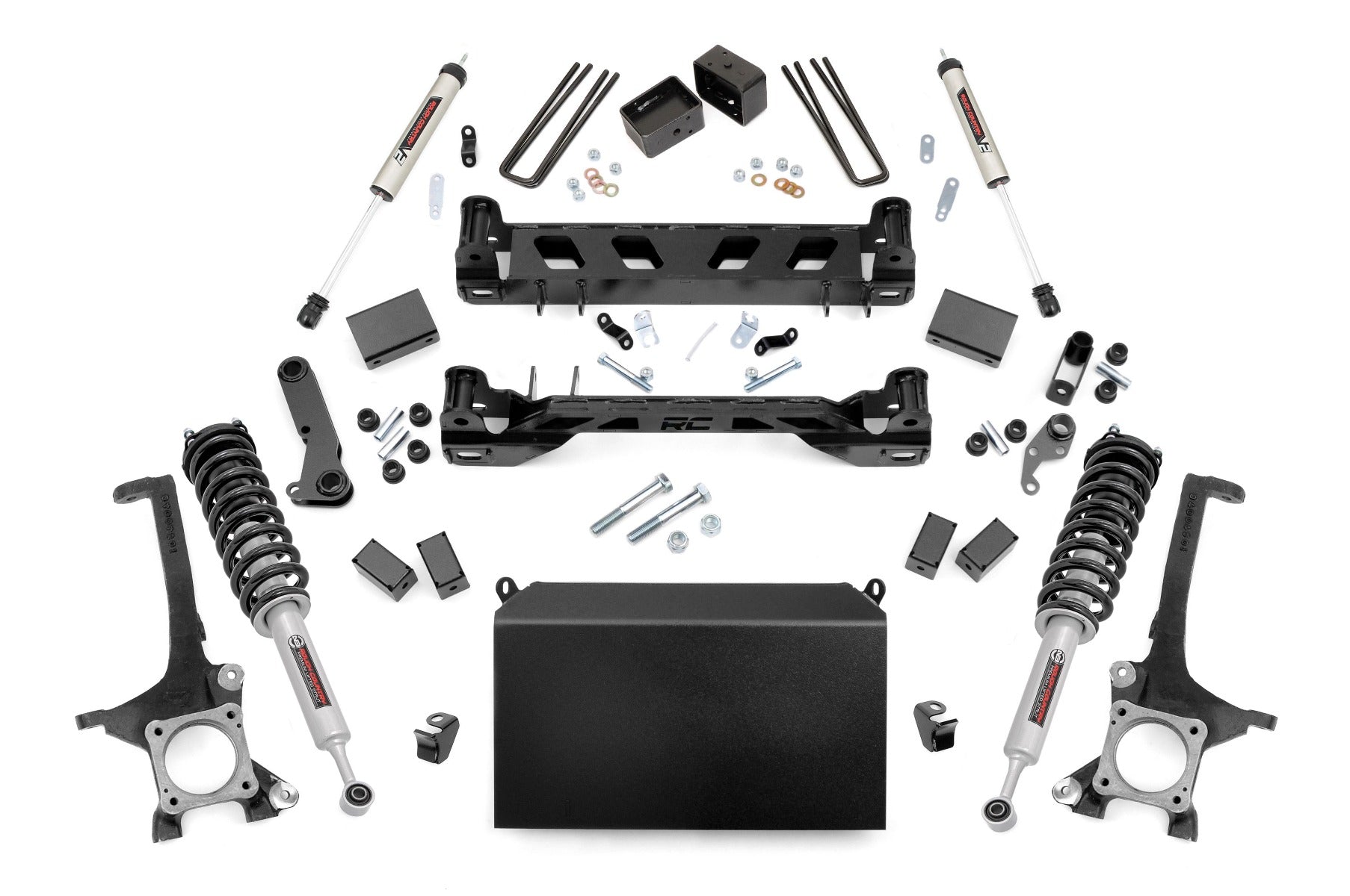 Rough Country 4.5 Inch Toyota Suspension Lift Kit w/ N3 Struts and V2 Shocks For 07-15 Tundra Rough Country