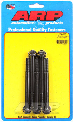 3/8-24 Hex 7/16 Wrenching Black Oxide Chrome Moly Bolts 5 Piece ARP Racing Products