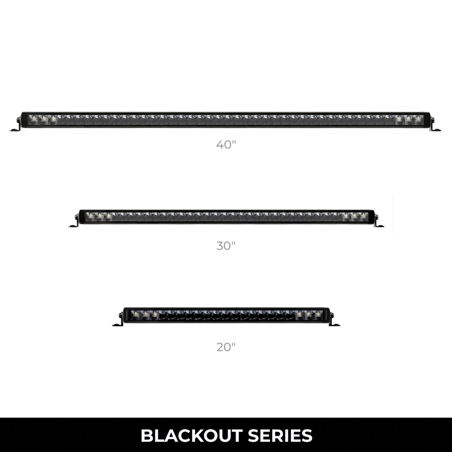 Blackout Series Lights 39.5 Inch Single Row LED Light Bar Black Go Rhino-3
