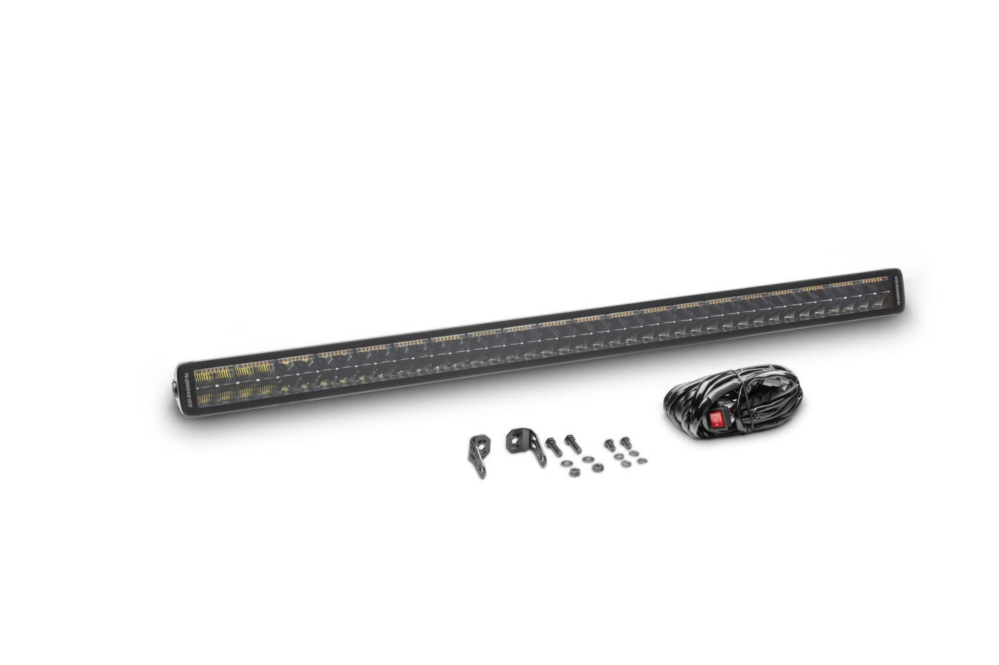Blackout Combo Series Lights 42 Inch Double Row LED Light Bar With Amber Lighting Black Go Rhino