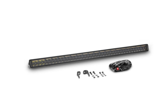Blackout Combo Series Lights 42 Inch Double Row LED Light Bar With Amber Lighting Black Go Rhino