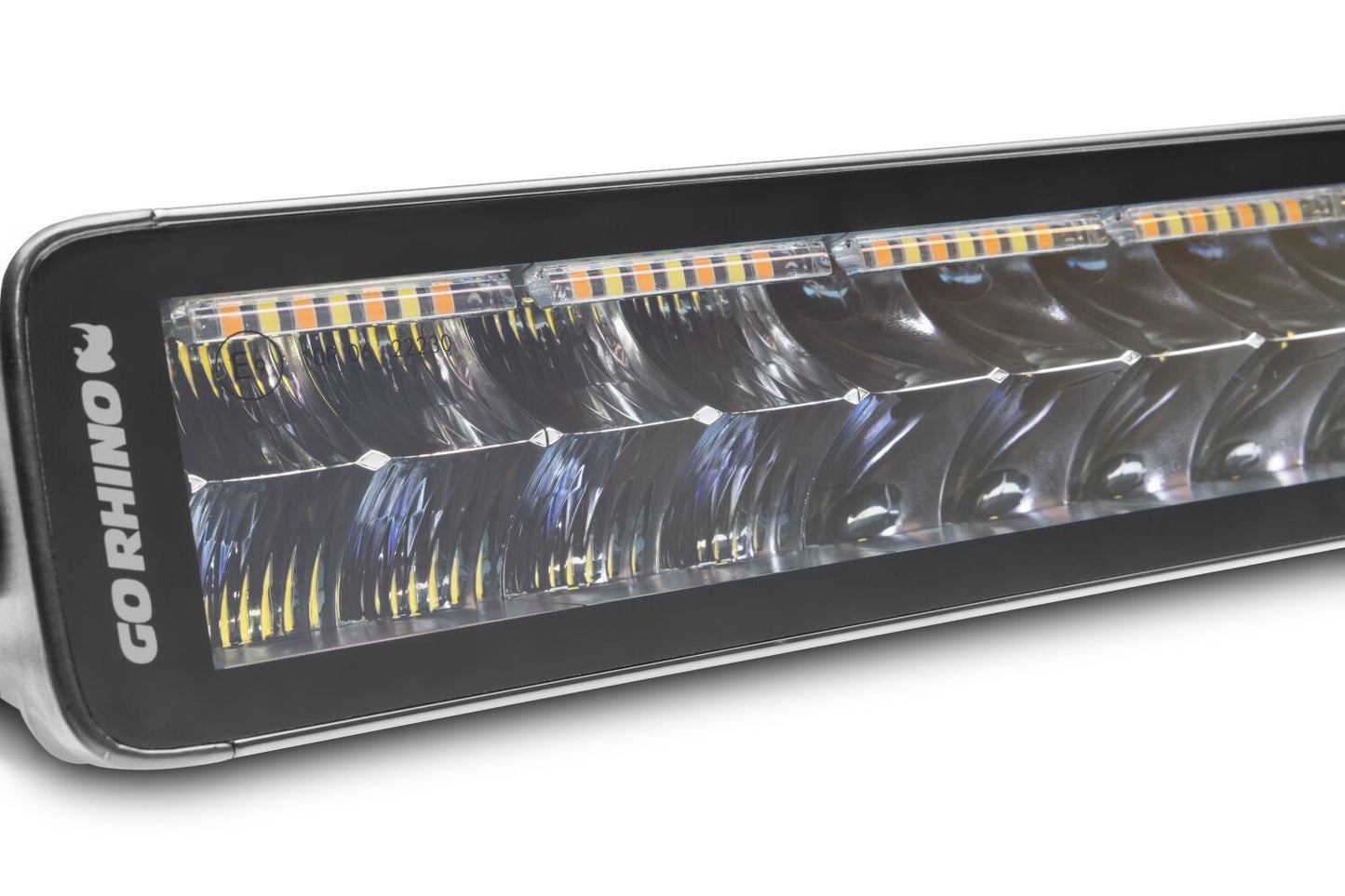 Blackout Combo Series Lights 42 Inch Double Row LED Light Bar With Amber Lighting Black Go Rhino-4