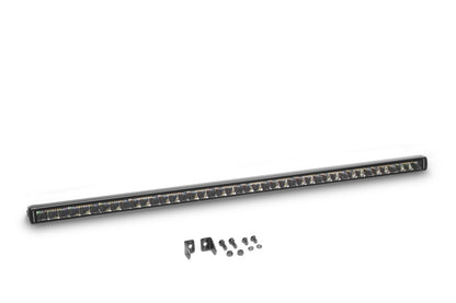 Blackout Combo Series Lights 39.5 Inch Single Row LED Light Bar With Amber Lighting Black Go Rhino