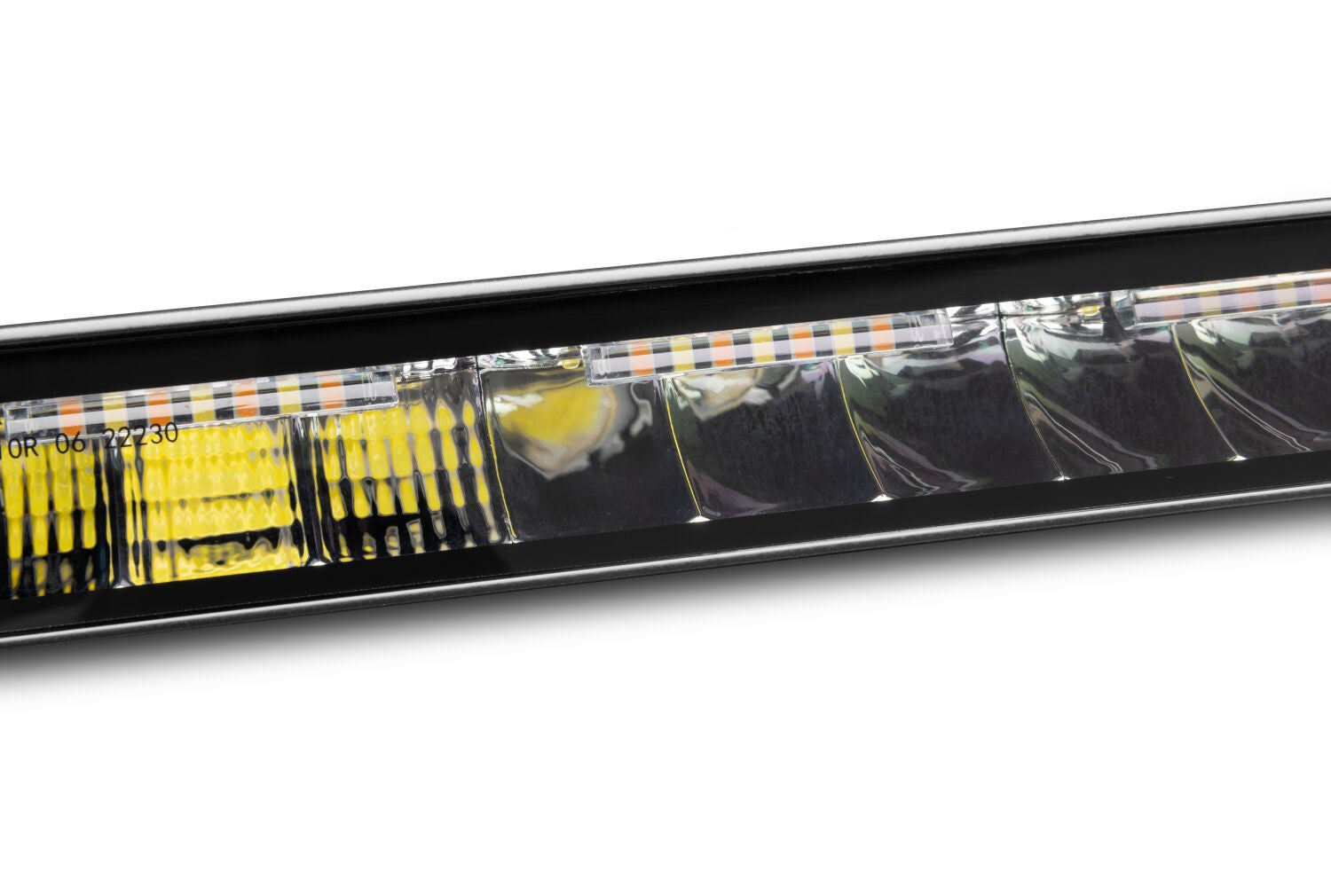 Blackout Combo Series Lights 39.5 Inch Single Row LED Light Bar With Amber Lighting Black Go Rhino-4