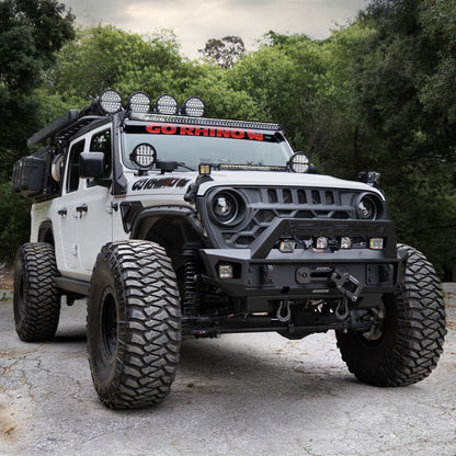 Blackout Combo Series Lights 50 Inch Double Row LED Light Bar With Amber Lighting Black Go Rhino-1