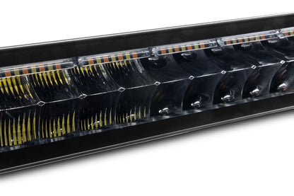 Blackout Combo Series Lights 50 Inch Double Row LED Light Bar With Amber Lighting Black Go Rhino-4
