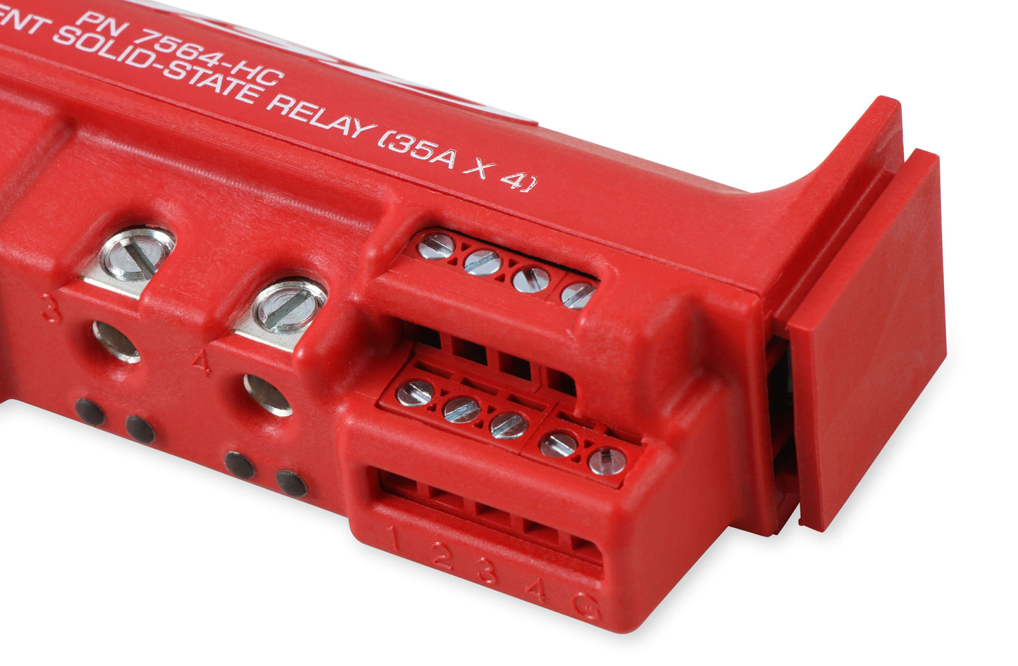 High-Current Solid-State Relay 35Ax4, Red High-Current Solid-State Relay 35 Amp Per Channel Up To 140 Amp Continuous MSD Ignition-4