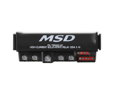 High-Current Solid-State Relay 35Ax4, Black High-Current Solid-State Relay 35 Amp Per Channel Up To 140 Amp Continuous MSD Ignition-2