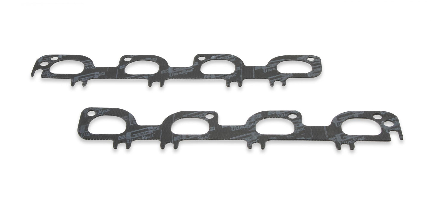 Ultra-Seal Header Gaskets Fits 2009-20 Chrysler 5.7L Hemi Gen III, 2005-20 6.1,6.2, and 6.4L GEN III Hemi D Shaped Port 2 Inch x 1.48 Inch Mr Gasket-1