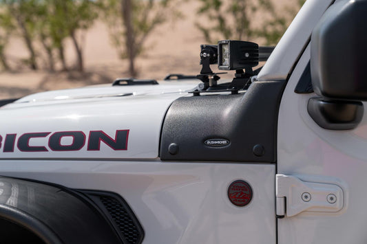 Trail Armor Cowl Guard For 2018-2022 Jeep Wrangler JL, 2-Door And 4-Door Bushwacker-1