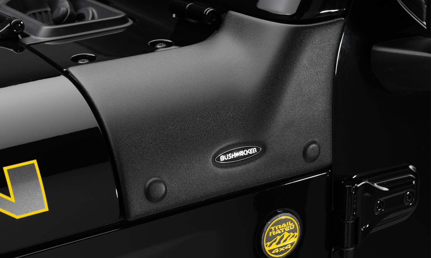 Trail Armor Cowl Guard For 2018-2022 Jeep Wrangler JL, 2-Door And 4-Door Bushwacker-3