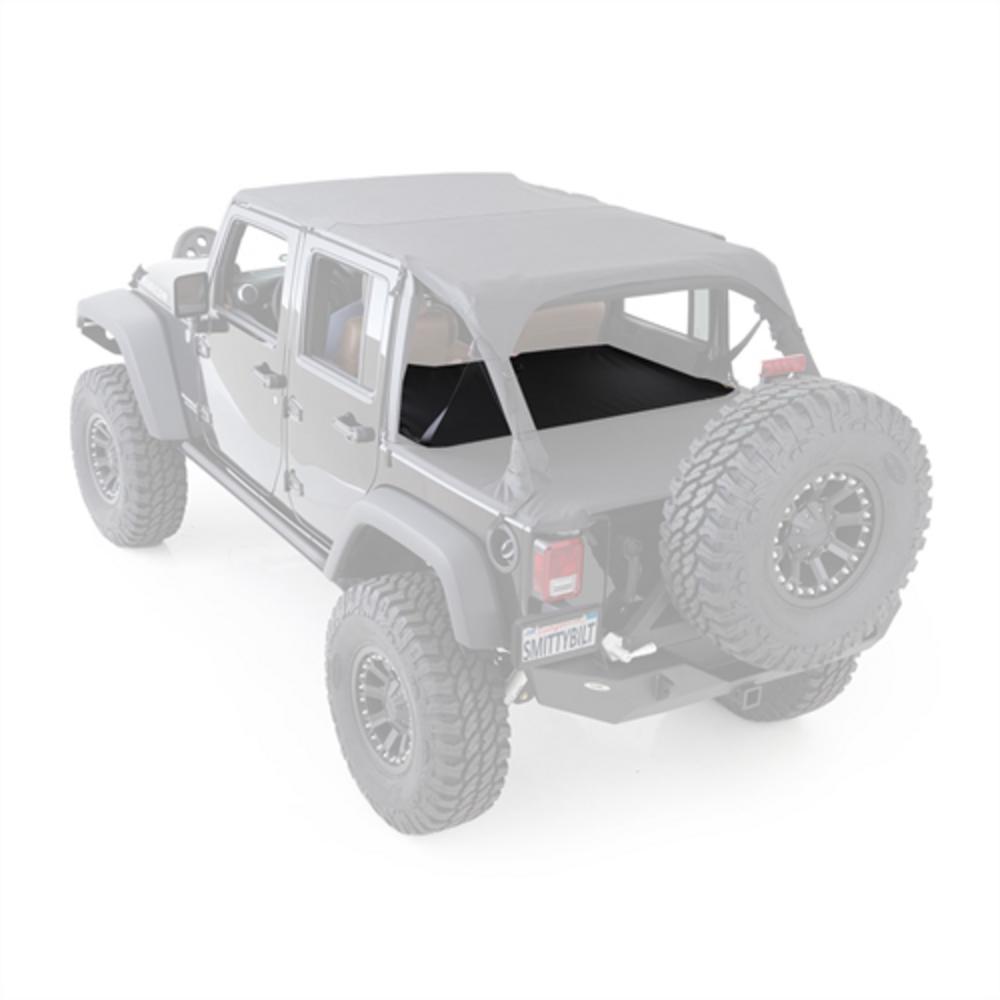 Tonneau Cover Extension Black Diamond 07-18 Wrangler JK 4 Door Smittybilt