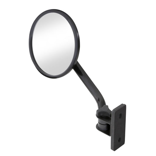 Trail Mirrors Black 6in Round Pair 97-06 TJ 07-18 Wrangler JK Smittybilt