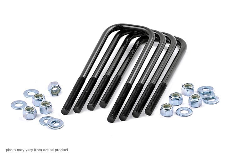 Universal U-Bolt Kit Large Radius 9/16 Inch x 3.125 Inch Rough Country