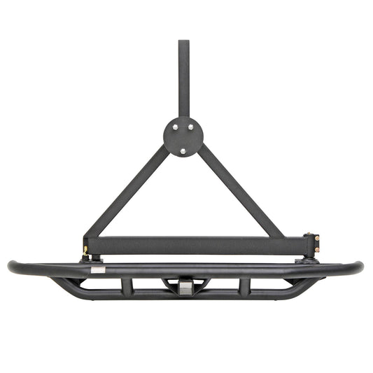 SRC Rear Bumper W/Tire Carrier Black Textured 87-06 Wrangler YJ/TJ/LJ Smittybilt