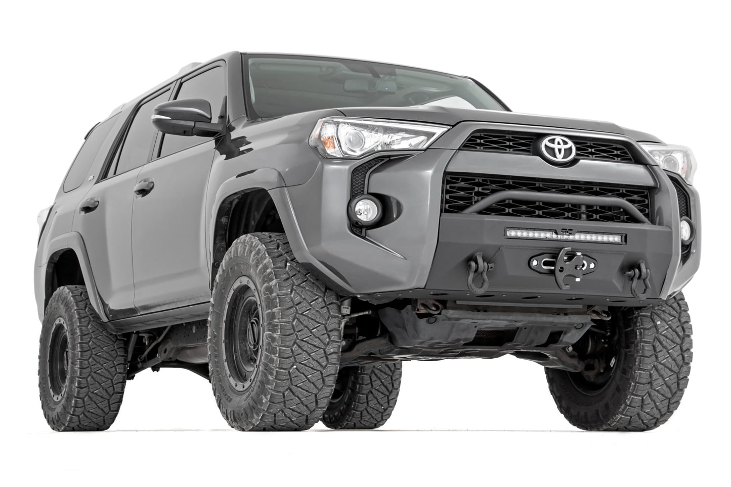 3 Inch Lift Kit Upper Control Arms RR Coils N3 Struts Red Toyota 4Runner (10-24) Rough Country-1