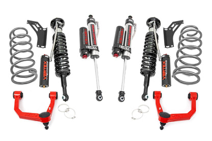 3 Inch Lift Kit Upper Control Arms RR Coils Vertex Red Toyota 4Runner (10-24) Rough Country