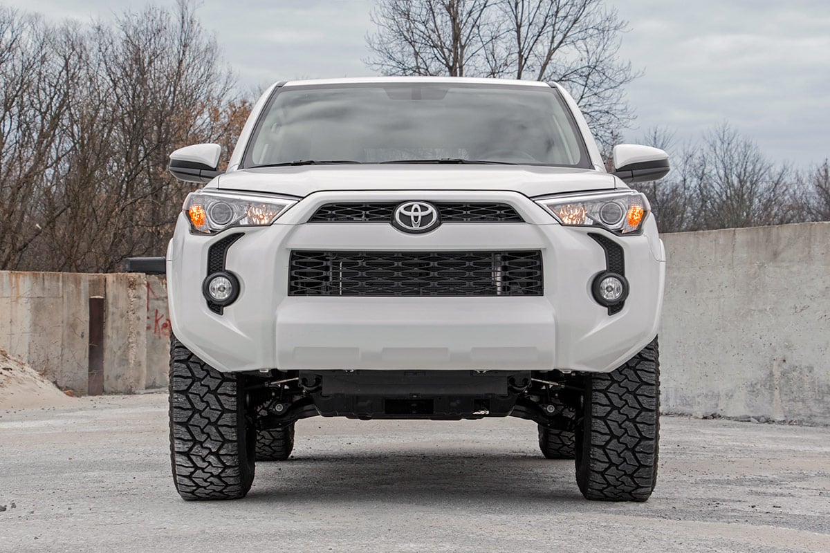 3 Inch Lift Kit Upper Control Arms RR Coils Vertex Red Toyota 4Runner (10-24) Rough Country-4