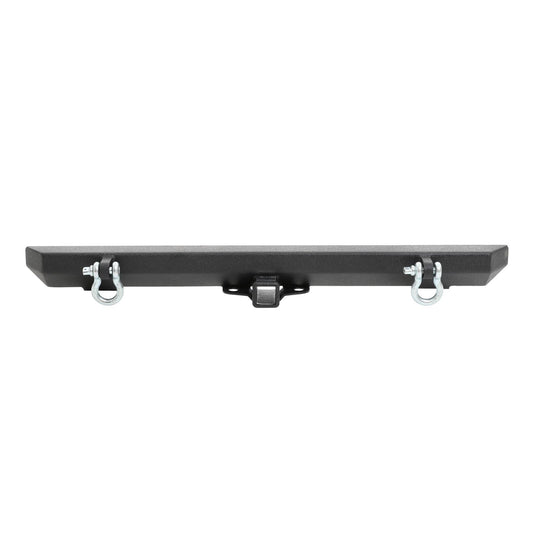 SRC Classic Rear Bumper W/ D Rings Black Textured 1976-1983 Jeep CJ5 76-06 Wrangler CJ/YJ/TJ/LJ Smittybilt