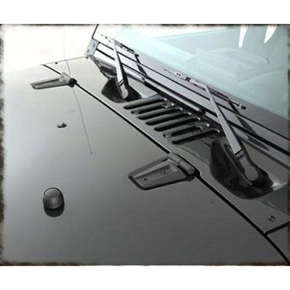 Complete Hood Kit 07-18 Wrangler JK Black Smittybilt