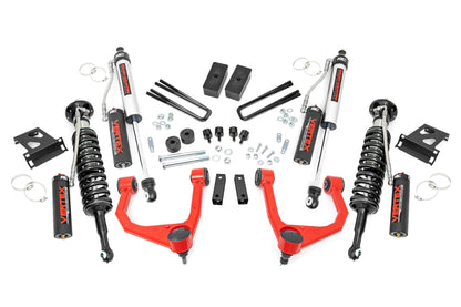 3.5 Inch Lift Kit Vertex Red Toyota Tundra 4WD (2007-2021) Rough Country