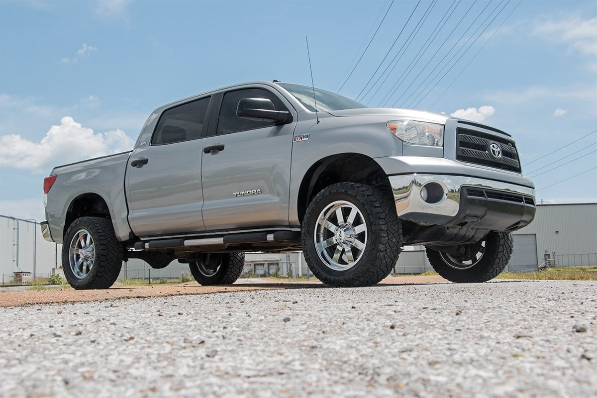 3.5 Inch Lift Kit Vertex Red Toyota Tundra 4WD (2007-2021) Rough Country-3
