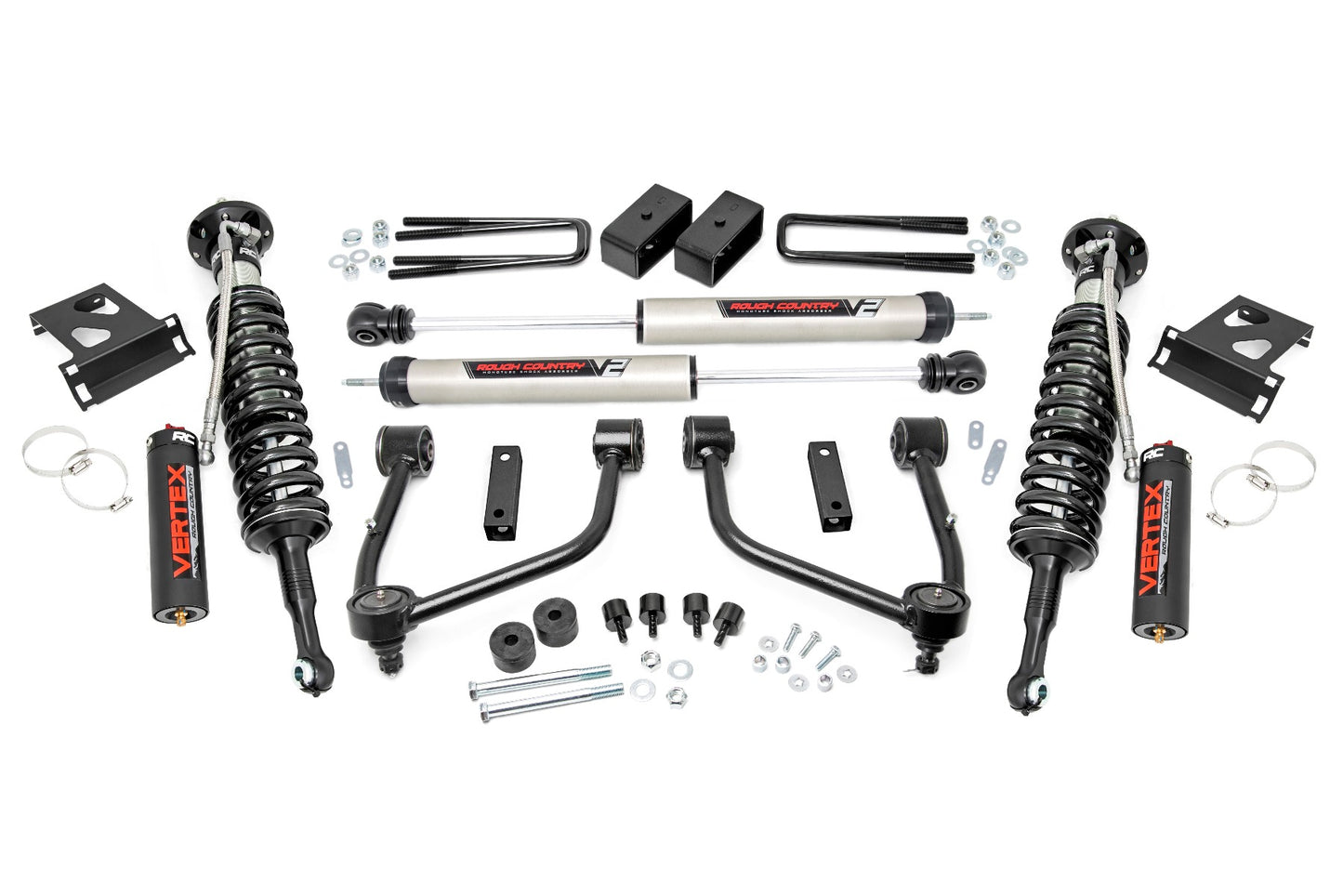 Rough Country 3.5 Inch Lift Kit Vertex/V2 07-21 Toyota Tundra 4WD Rough Country