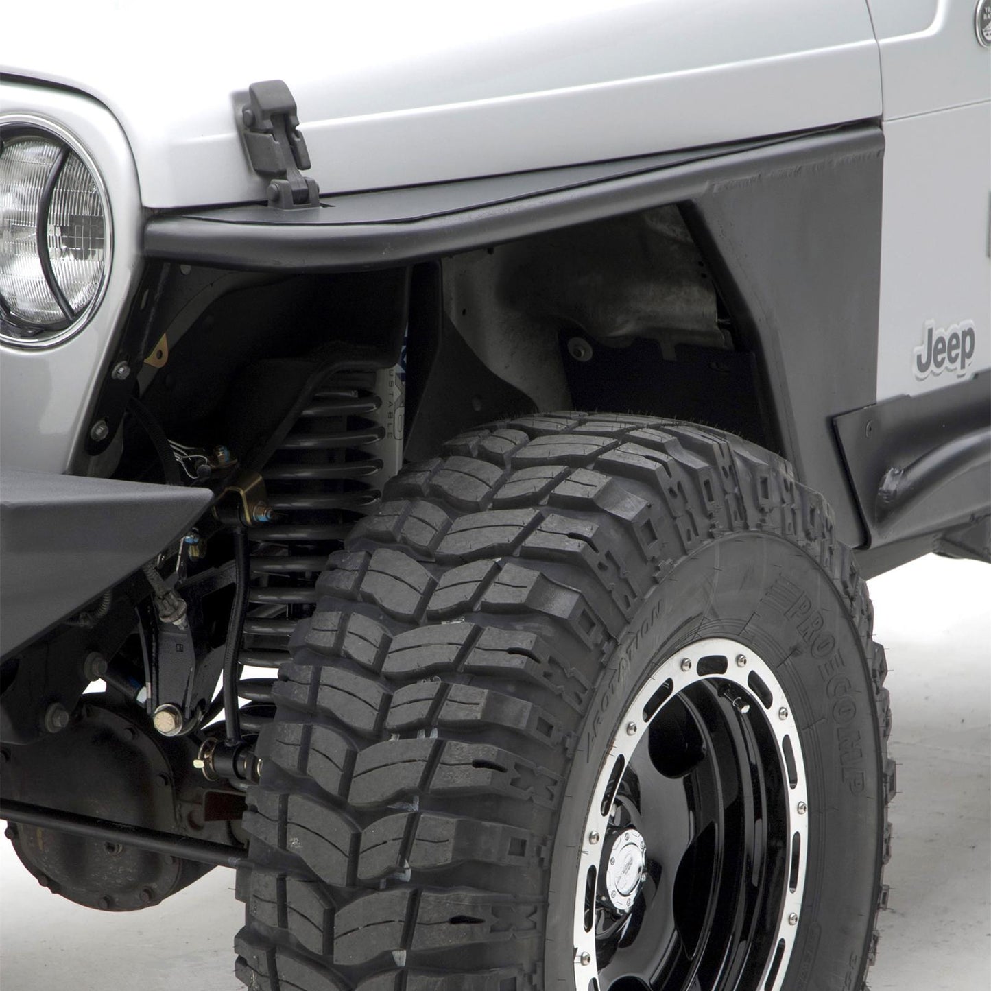 XRC Front Tube Fenders 97-06 Wrangler TJ/LJ 2 Door Black Textured Smittybilt