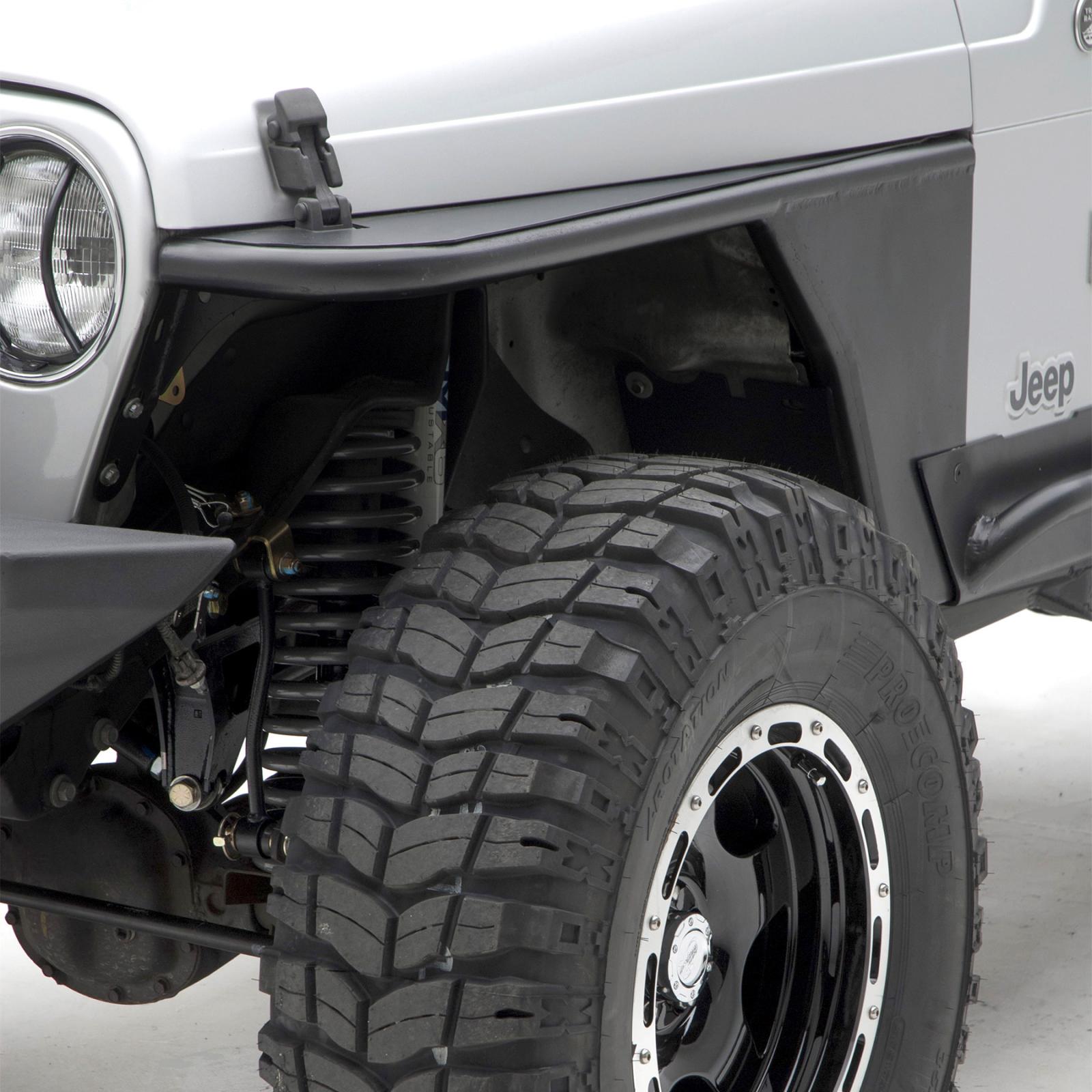XRC Front Tube Fenders 97-06 Wrangler TJ/LJ 2 Door Black Textured Smittybilt