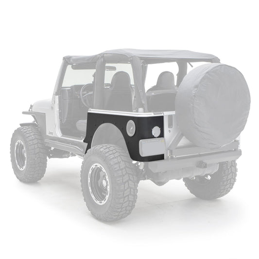 XRC Rear Corner Guards Black Textured 97-06 Wrangler TJ/LJ 2 Door Smittybilt