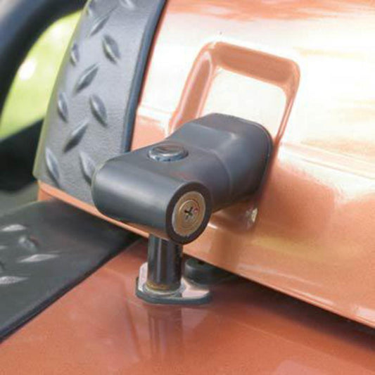 Locking Hood Catch Kit Black 97-06 Wrangler TJ/LJ Smittybilt