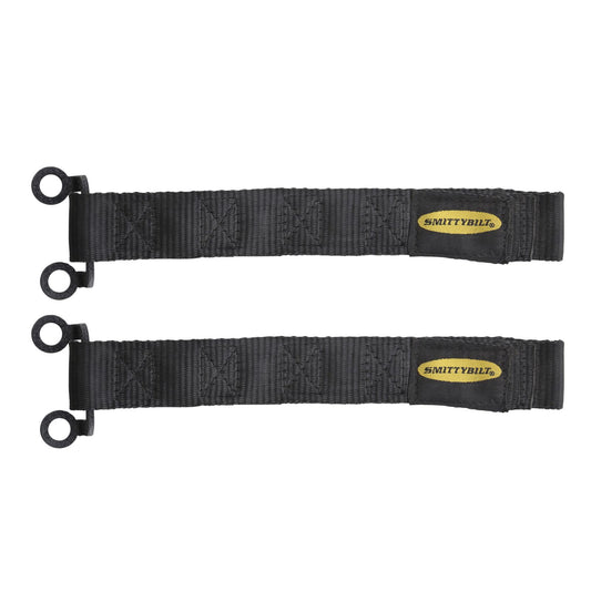 Adjustable Door Strap Black Sold as a Pair Brackets not included Smittybilt