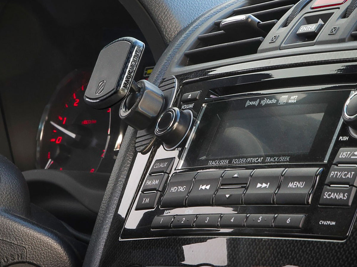 Scorcher Pro Magnetic Dash Mount with Carbon Fiber Trim aFe Power-1