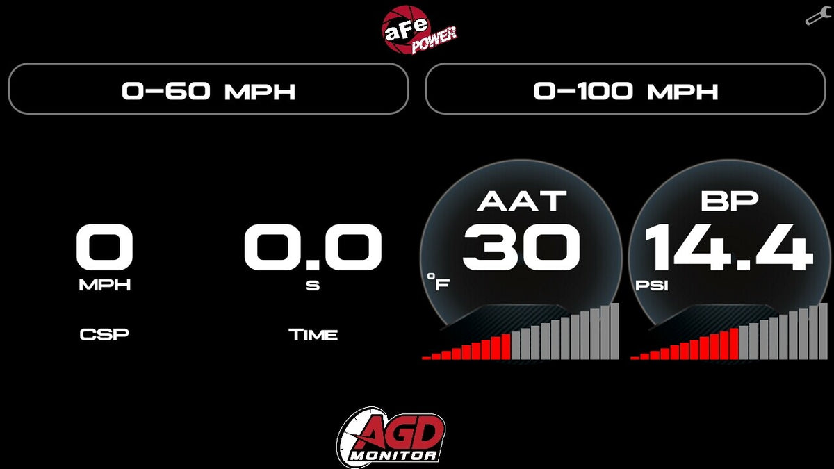 Agd 5-1/2 Inch Digital Gauge Display Monitor Dodge/Ram/Ford/GM Diesel Trucks 08-23 L6-6.7L (td)/V8-6.4L/6.6L/6.7L (td) aFe Power-2