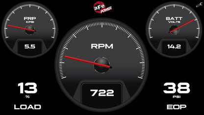 Agd 5-1/2 Inch Digital Gauge Display Monitor Dodge/Ram/Ford/GM Diesel Trucks 08-23 L6-6.7L (td)/V8-6.4L/6.6L/6.7L (td) aFe Power-7