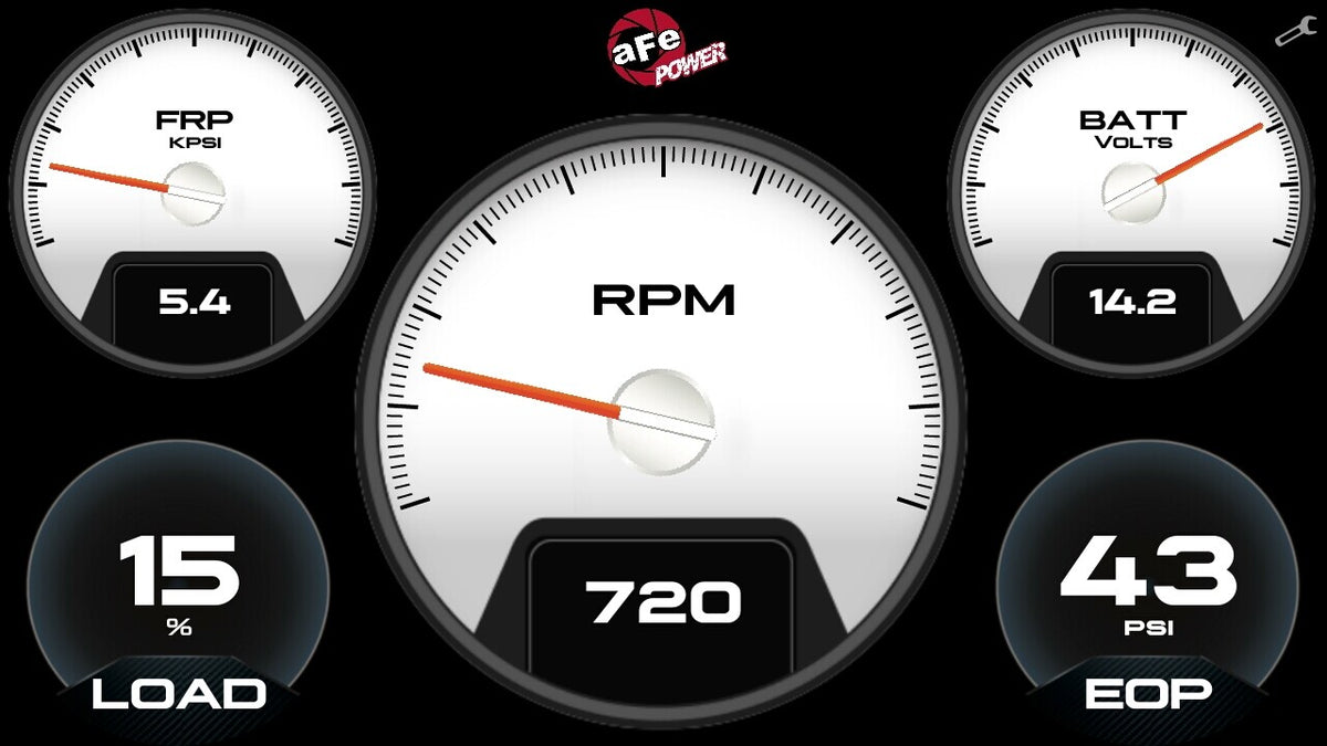 Agd 5-1/2 Inch Digital Gauge Display Monitor Dodge/Ram/Ford/GM Diesel Trucks 08-23 L6-6.7L (td)/V8-6.4L/6.6L/6.7L (td) aFe Power-8