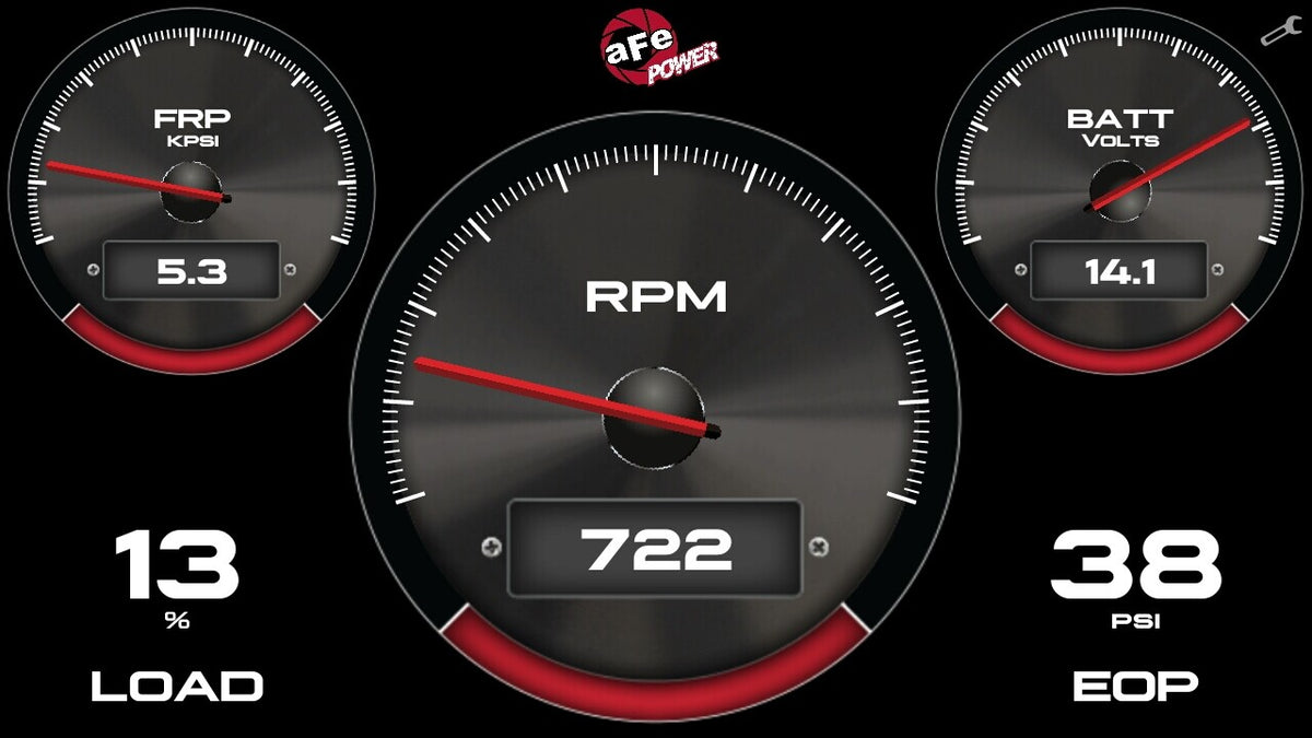 Agd 5-1/2 Inch Digital Gauge Display Monitor Dodge/Ram/Ford/GM Diesel Trucks 08-23 L6-6.7L (td)/V8-6.4L/6.6L/6.7L (td) aFe Power-9