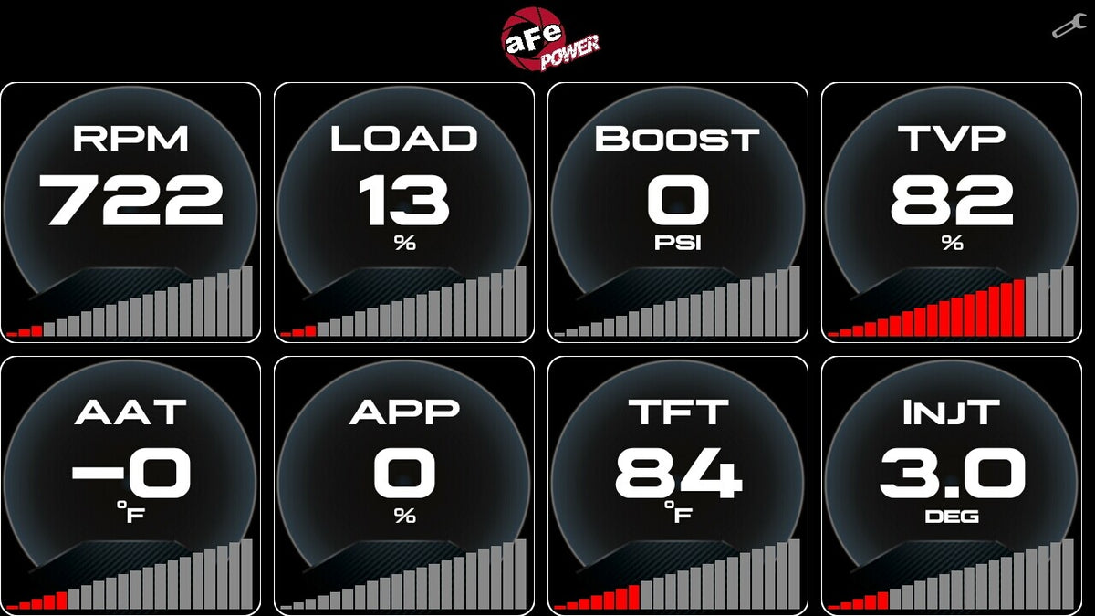 Agd 5-1/2 Inch Digital Gauge Display Monitor Dodge/Ram/Ford/GM Diesel Trucks 08-23 L6-6.7L (td)/V8-6.4L/6.6L/6.7L (td) aFe Power-10