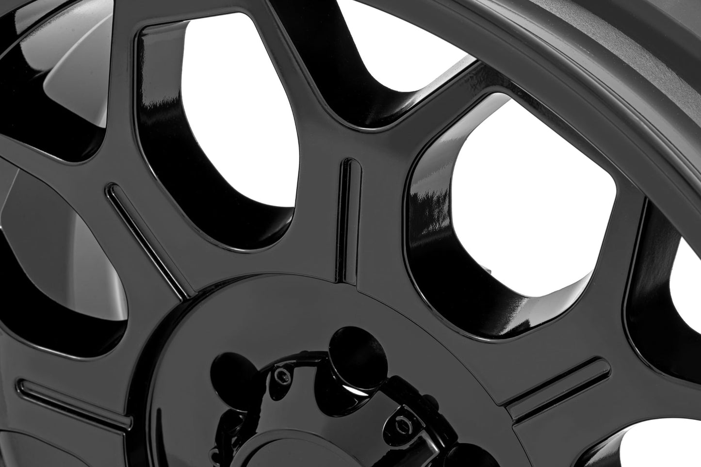 77 Series Wheel One-Piece Semi Gloss Black 20x10 Rough Country-23
