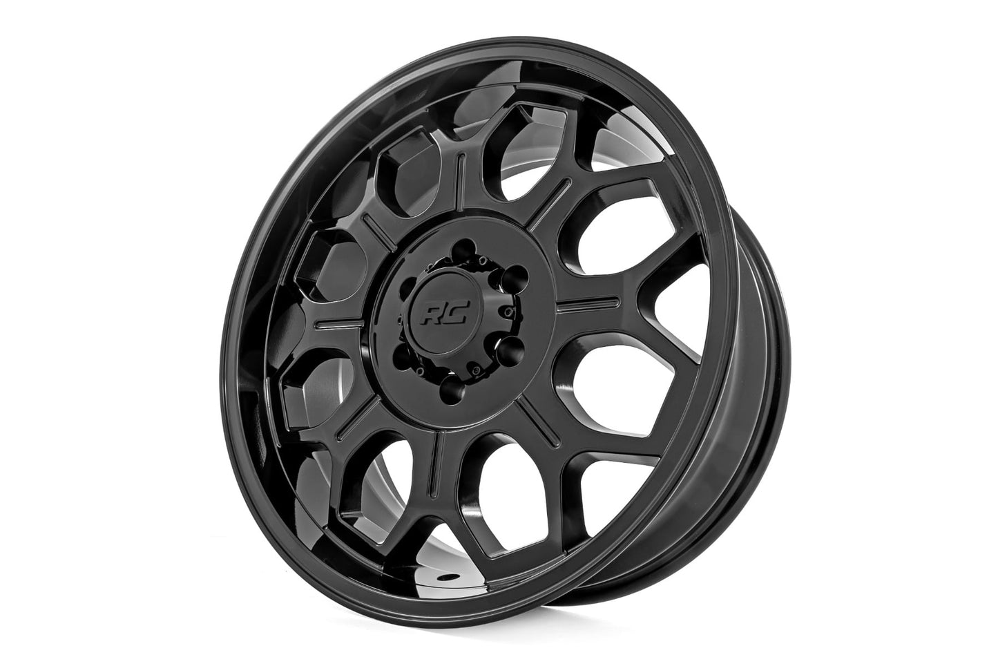 77 Series Wheel One-Piece Semi Gloss Black 20x10 Rough Country-15