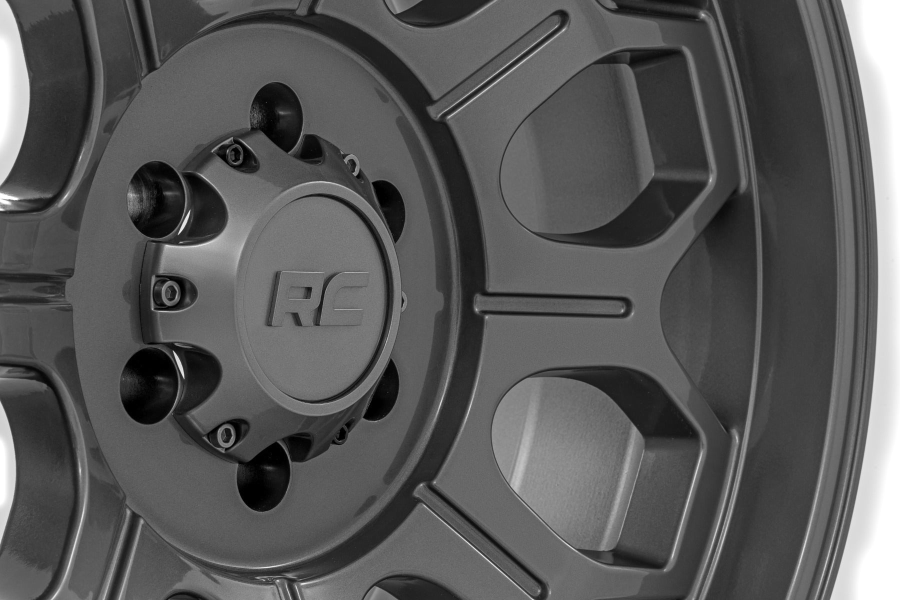 77 Series Wheel One-Piece Gunmetal Gray 20x10 Rough Country-11